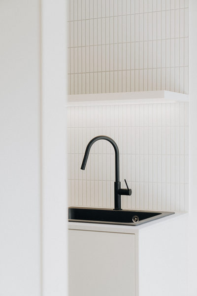 Interior and architectural detail at Oxford House, Newport by WB Built