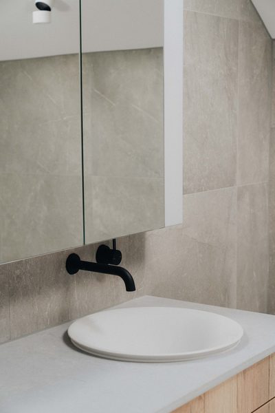 Interior and architectural detail at Oxford House, Newport by WB Built