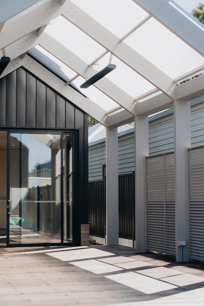 Interior and architectural detail at Oxford House, Newport by WB Built