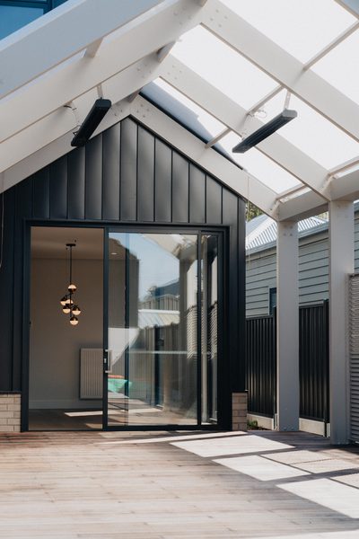 Interior and architectural detail at Oxford House, Newport by WB Built