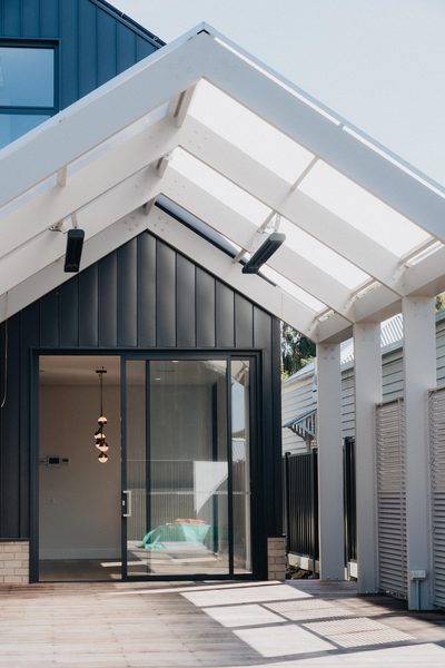 Interior and architectural detail at Oxford House, Newport by WB Built