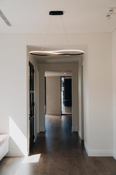 Interior and architectural detail at Oxford House, Newport by WB Built