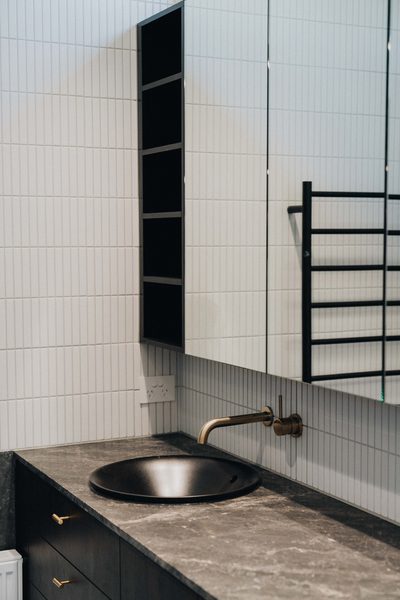 Interior and architectural detail at Oxford House, Newport by WB Built