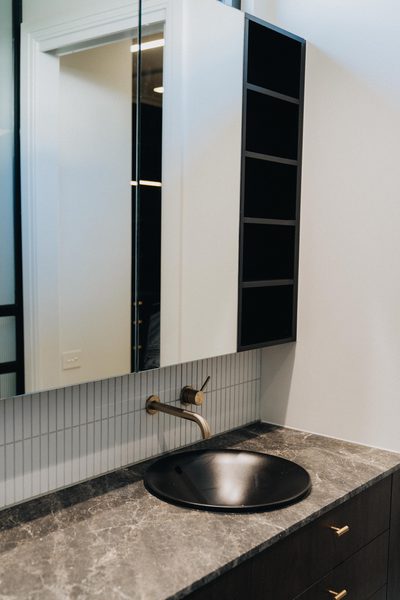 Interior and architectural detail at Oxford House, Newport by WB Built