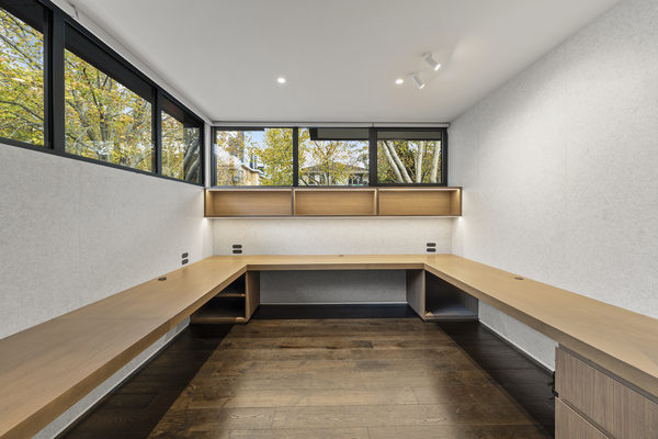 Interior and architectural detail at Rockley House, South Yarra by WB Built