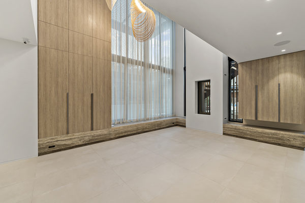 Interior and architectural detail at Rockley House, South Yarra by WB Built