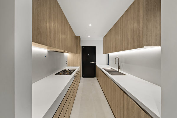 Interior and architectural detail at Rockley House, South Yarra by WB Built