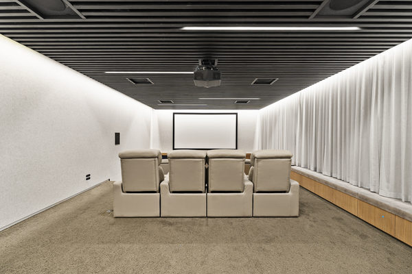 Interior and architectural detail at Rockley House, South Yarra by WB Built