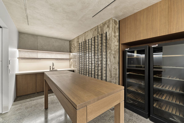 Interior and architectural detail at Rockley House, South Yarra by WB Built