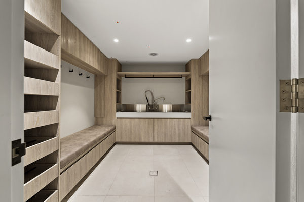 Interior and architectural detail at Rockley House, South Yarra by WB Built