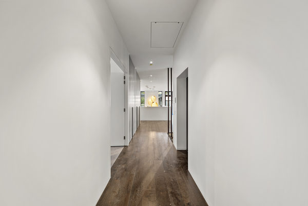 Interior and architectural detail at Rockley House, South Yarra by WB Built