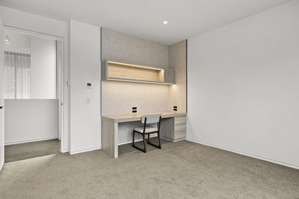 Interior and architectural detail at Rockley House, South Yarra by WB Built