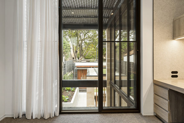 Interior and architectural detail at Rockley House, South Yarra by WB Built