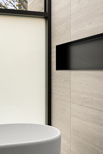 Interior and architectural detail at Rockley House, South Yarra by WB Built