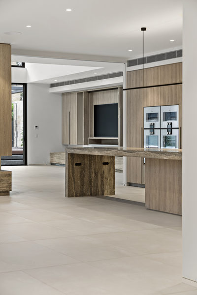 Interior and architectural detail at Rockley House, South Yarra by WB Built
