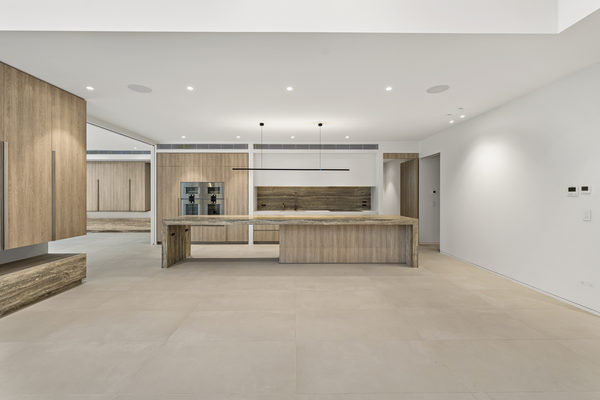 Interior and architectural detail at Rockley House, South Yarra by WB Built