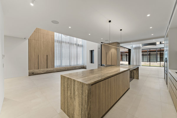 Interior and architectural detail at Rockley House, South Yarra by WB Built