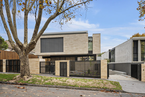 Interior and architectural detail at Rockley House, South Yarra by WB Built