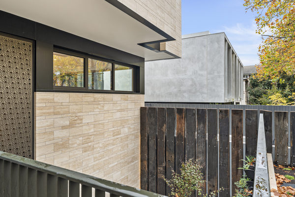 Interior and architectural detail at Rockley House, South Yarra by WB Built