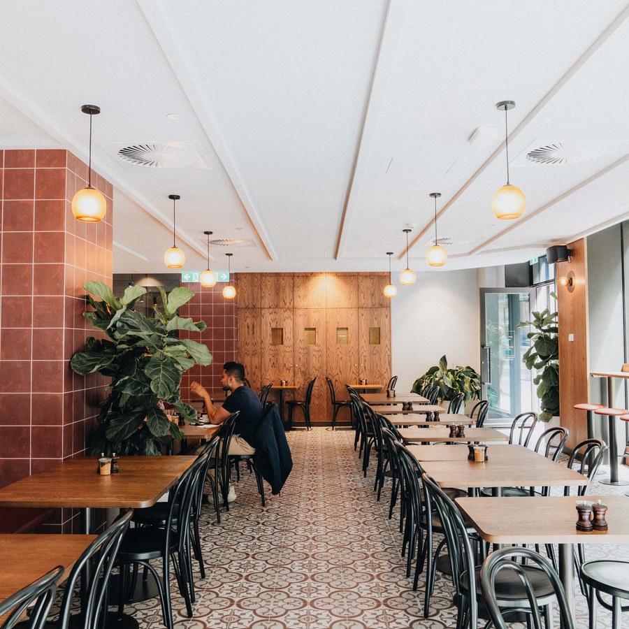 WB Built hospitality fit-out at Rustica Queen & Collins