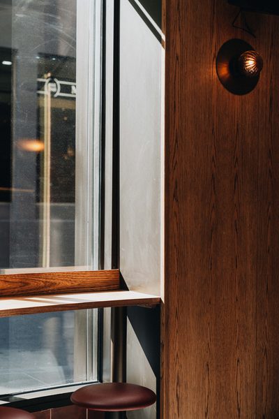 Hospitality fit-out and venue detail at Rustica Queen & Collins by WB Built