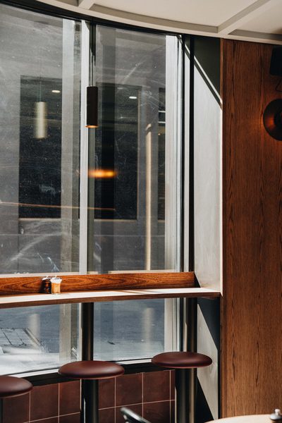 Hospitality fit-out and venue detail at Rustica Queen & Collins by WB Built