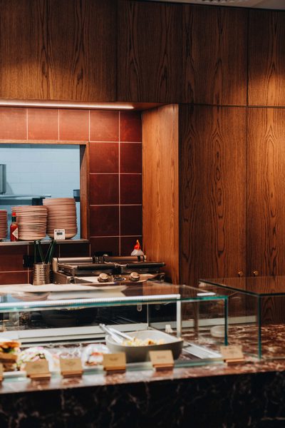 Hospitality fit-out and venue detail at Rustica Queen & Collins by WB Built