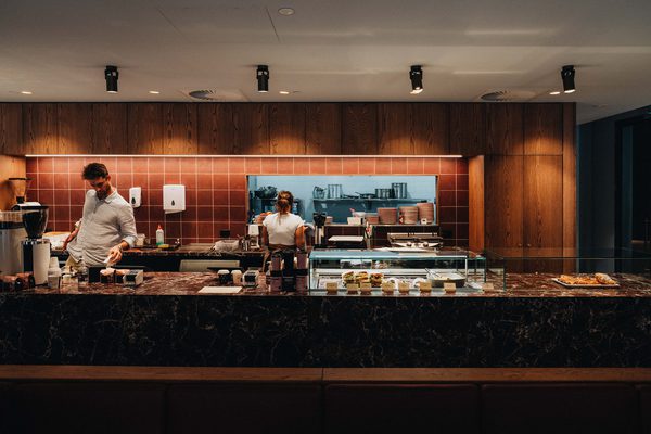 Hospitality fit-out and venue detail at Rustica Queen & Collins by WB Built