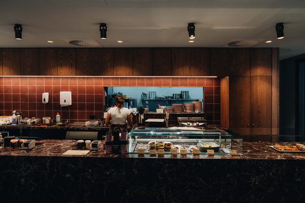 Hospitality fit-out and venue detail at Rustica Queen & Collins by WB Built