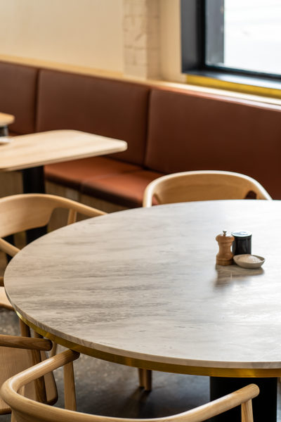 Hospitality fit-out and venue detail at Rustica South Yarra by WB Built
