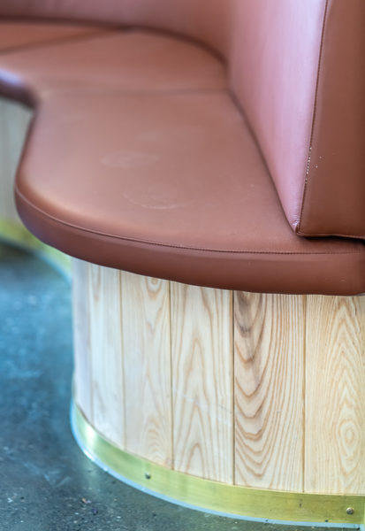 Hospitality fit-out and venue detail at Rustica South Yarra by WB Built