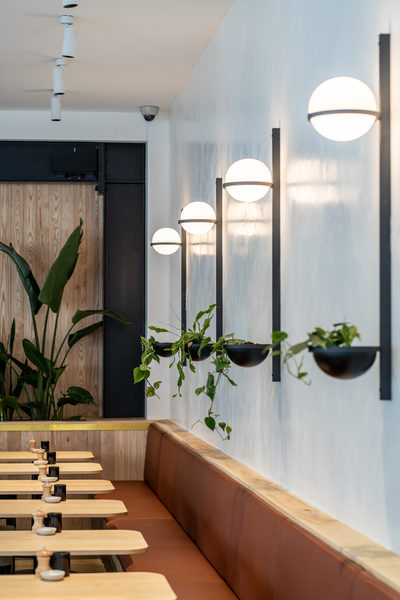 Hospitality fit-out and venue detail at Rustica South Yarra by WB Built