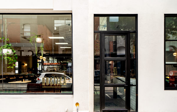 Hospitality fit-out and venue detail at Rustica South Yarra by WB Built