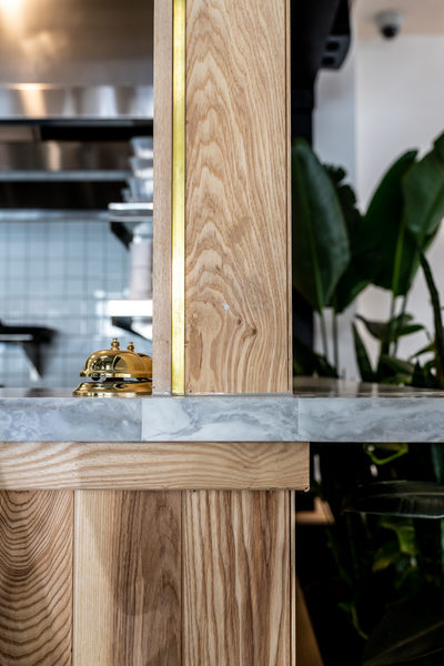 Hospitality fit-out and venue detail at Rustica South Yarra by WB Built