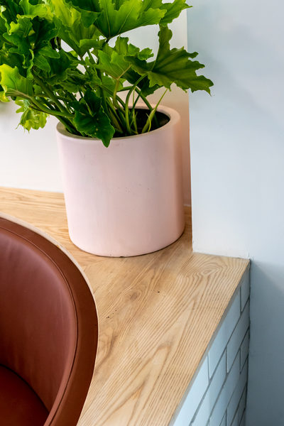Hospitality fit-out and venue detail at Rustica South Yarra by WB Built