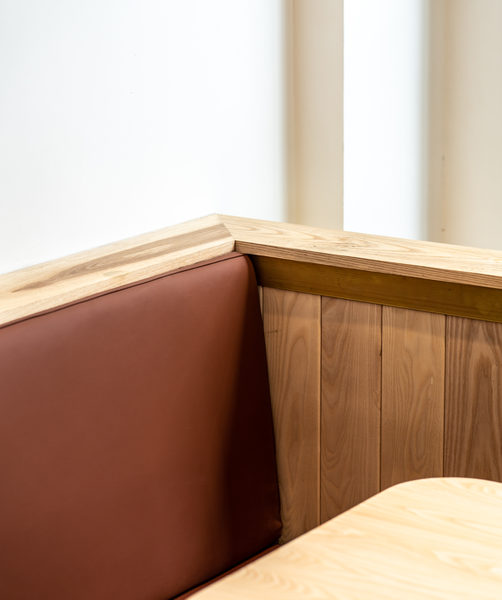 Hospitality fit-out and venue detail at Rustica South Yarra by WB Built