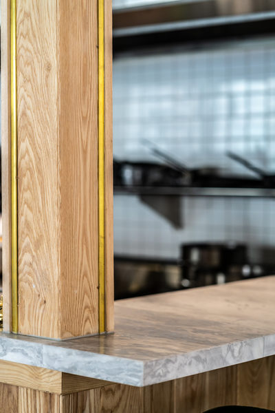 Hospitality fit-out and venue detail at Rustica South Yarra by WB Built