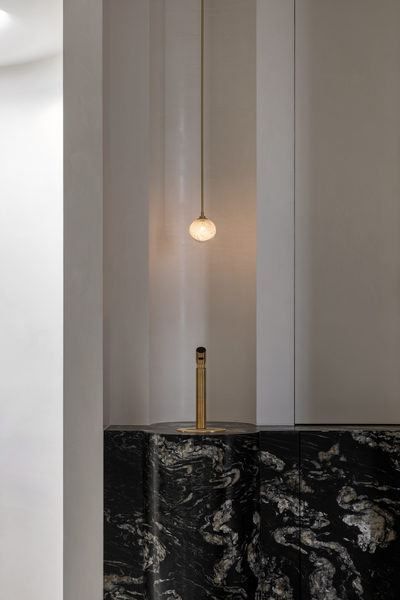 Interior and architectural detail at Salford House, Balwyn by WB Built