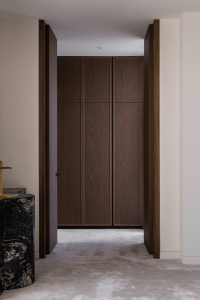 Interior and architectural detail at Salford House, Balwyn by WB Built