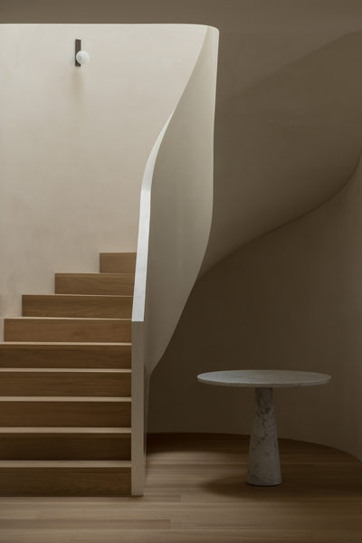 Interior and architectural detail at Salford House, Balwyn by WB Built
