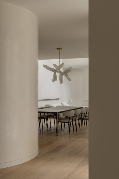 Interior and architectural detail at Salford House, Balwyn by WB Built