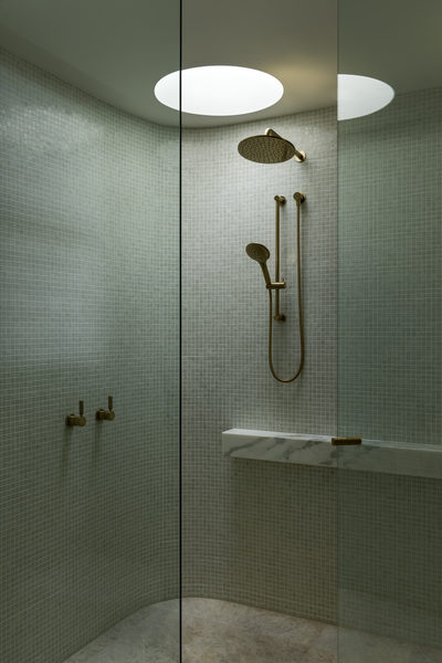 Interior and architectural detail at Salford House, Balwyn by WB Built