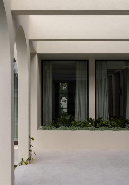Interior and architectural detail at Salford House, Balwyn by WB Built