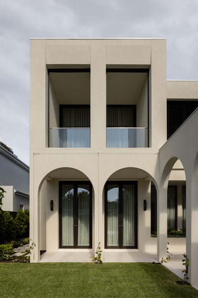 Interior and architectural detail at Salford House, Balwyn by WB Built