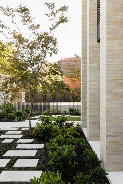 Interior and architectural detail at Salford House, Balwyn by WB Built