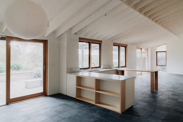 Interior and architectural detail at Silver House, Eltham by WB Built