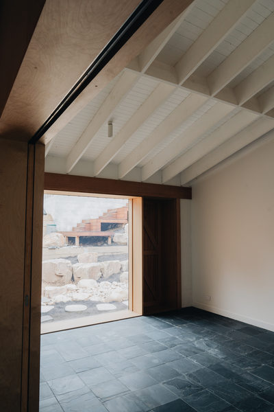Interior and architectural detail at Silver House, Eltham by WB Built