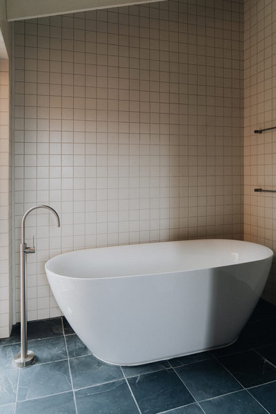 Interior and architectural detail at Silver House, Eltham by WB Built