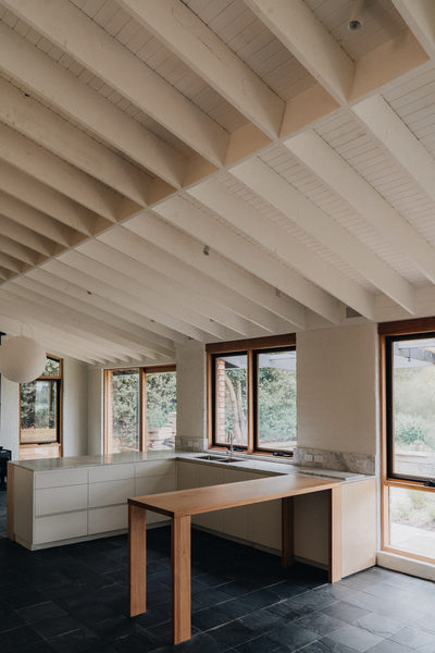 Interior and architectural detail at Silver House, Eltham by WB Built