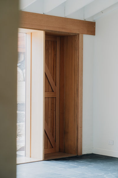 Interior and architectural detail at Silver House, Eltham by WB Built